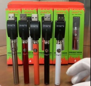 380mAh MAX MAX PREHEAT Batería Variable Voltaje Ecigs Cargo inferior con USB 510 Vape Pen Battery para cartuchos de carro de aceite Atomizadores de vaporizador Kits de vaporizador en la caja de visualización