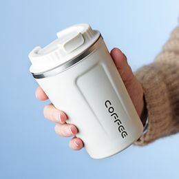 380 ml/510 ml roestvrijstalen koffie mok thermosmoks mokken lekbestendige auto vacuüm kolf reis thermische beker waterfles