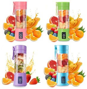 380 ml Juice Personnel avec tasse de voyage USB Portable Alectric Blender Rechargeable Juicer Bottle Fruit Vegetable Kitchen Tools MHY080