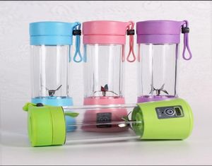 380 ml Blender Personal Mini mélangers portables USB Juicer Cup Electric Juicers Bottle Fruit Vegetable Tools LLA6131755908