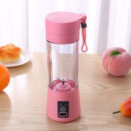 380 ml draagbare blender, elektrische sapcentrifuge, USB-oplaadfunctie, smoothie-blender, Mini-sapmaker, Cup Home-mixer, keukenmachine 190C