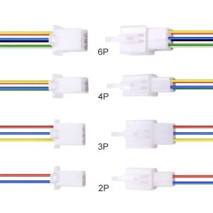 380 stcs 2/3/4/6 PIN CRIMP AUTO ELEKTRISCHE Geïsoleerde kabeldraadterminals 2.8 Set mannelijke vrouwelijke plug socket connector kit motorfiets