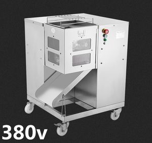 Livraison gratuite 380 v QSJ-G vente chaude machine de coupe de viande multifonction, 800 KG/HR, trancheuse de viande en dés