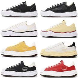 38A maison mihara yasuhiro Chaussures Outdoor Online Canvas Low MMY Streetwear Blanc Noir Gris Rouge Kaki grosses semelles ondulées hommes Mode Casual Trainer Jaune Maisons Miha