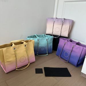 38 cm sacs de créateurs femmes fourre-tout sac de plage été couleur sac à provisions en cuir toile femmes grands sacs à main en cuir sacs à bandoulière sac à main bandoulière de qualité supérieure