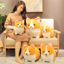 38cm encantador Corgi perro de peluche de juguete de peluche suave viñetas de animales almohada lindo regalo de Navidad para niños Kawaii regalo de San Valentín