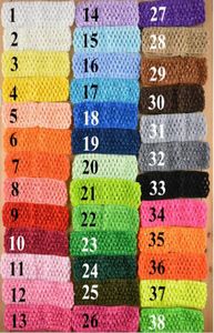 38Colors Hiqualité entière 15 pouces nouveau-nés bébé fille top tutu crochet bandeau coiffure bow100pcs8217395