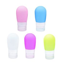 38 ml 60 ml 80 ml draagbare siliconen navulbare fles lege reisverpakking Press voor lotion shampoo cosmetische squeeze containers 0772