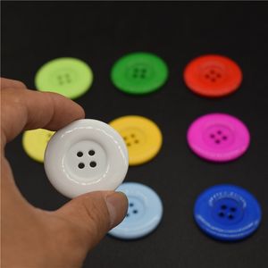 38mm 50 Uds. Botones de costura de diámetro de botón grande redondo de resina de moda accesorios de costura para prendas DIY manualidades coloridas al por mayor BR-007