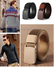 Ceinture en toile tactique pour hommes et femmes, boucle automatique, Fans militaires, couleur unie, ceintures durables, unisexe, 38mm, 8794291