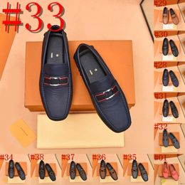 38MODEL Mocasines formales de diseñador de cuero genuino para hombres Marca de lujo 2024 Mocasines casuales sin cordones Zapatos de conducción italianos para hombre Chaussure Homme Tamaño 38-46