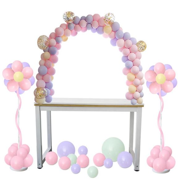 38 pièces réglable table ballon arc Kits bricolage anniversaire décoration de mariage ballons support cadre fête de Pâques décor approvisionnement Q1905246519676