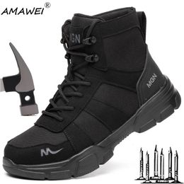 39 Amawei-laarzen onverwoestbare veiligheid Men stalen teen punctie-proof sneakers mannelijke schoeisel vrouwen werkschoenen 231018