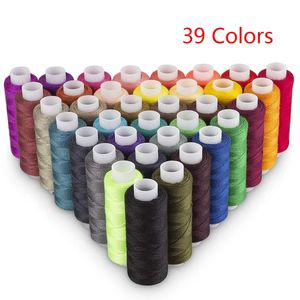 39 kleuren polyester garen naai- en wikkelmachine handgeborduurd 150 meter per as duurzame huishoudelijke naaiset 240208