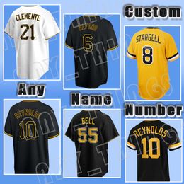 Kevin Newman Baseball 21 Roberto Clemente Pirates Willie Stargell Jersey 6 Starling Marte 26 Adam Frazier Joe Musgrove Pittsburgh Ben Gamel Ke'Bryan Hayes Reynolds