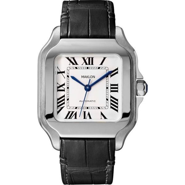 39mm montre d'affaires montre de mode pour hommes français romantique en acier inoxydable fabriqué conception étanche en cuir hommes de luxe montre montres à quartz