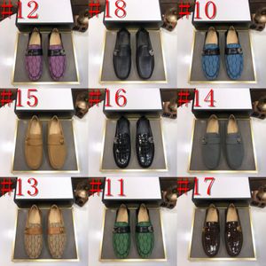 39Model 2024 Heren lederen designer loafers schoenen handgemaakte stiksels casual slip-on loafer plus maat 46 luxe casual schoenen voor mannen