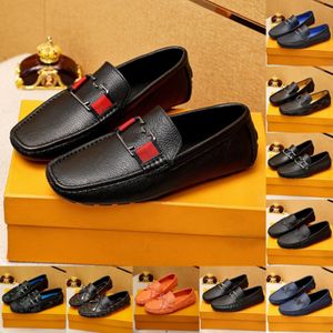 39 model Designer van topkwaliteit Loafers Handgemaakte lederen schoenen Casual Driving Flats slip-on schoenen