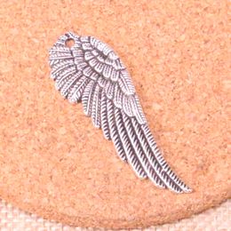 39pcs Charms Angel Wings 50*17mm Antiek Making Pendant Fit, Vintage Tibetaans zilver, DIY handgemaakte sieraden