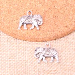 39 pièces breloques thaïlande monte éléphant 16*20mm Antique faisant pendentif ajustement, argent tibétain Vintage, bricolage bijoux faits à la main