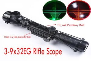 39X32EG rojo verde iluminado miluminada retícula rifle alcance riflescope9070593