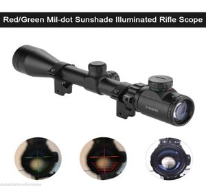 39x40 bijv. Redgreen verlichte luchtgeweer Optica Sniper Scope Sight WPAIR Mount7452781