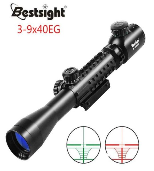 Lunette de chasse optique 39x40EG, avec éclairage rouge vert, pour fusil à Air comprimé, optique de chasse, lunette de Sniper, vue wPair 215710567