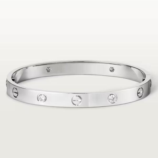 3A Bracelets Catier Love Bracelet de mariage 4 diamants dans la collection iconique pour femme avec sac à poussière Taille de la boîte 16/19 Fendave