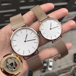 3A dw Designer Femmes Montres 32mm 36mm Lady Rose Or Robe Cadeau Horloge Orologi Donna Quartz Mode Casual Watch231B