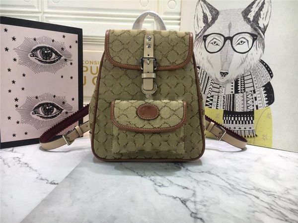 3A Diseñador Mochila Bolsa Patrón Mochilas pequeñas Lona Cuero Burdeos Beige Escuela Bolsas para computadora Damas Hombres Almacenamiento de viaje Mochila Monedero de lona