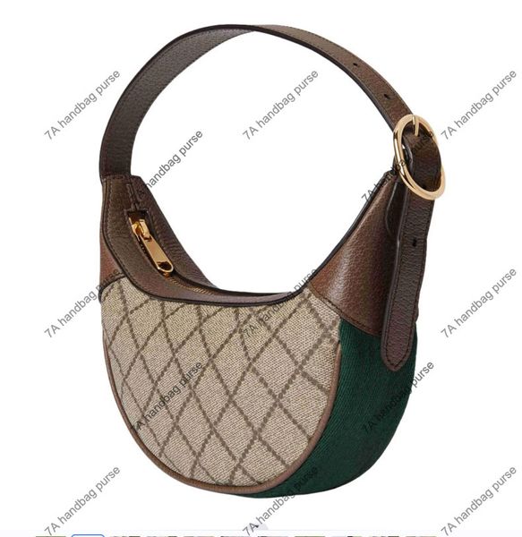 3A sac de designer femme sac à main qualité sacs à main d'épaule sacs fourre-tout de luxe 658551 marques classiques dames sac à main en cuir toile type de lune sacs à main d'épaule de mode