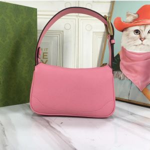 3A bolso de diseñador mujer mujer Afrodita Bolsos de hombro 739076 Colección de lujo Bolso de cuero Media luna Bolso para axilas Logotipo de letra Bolsos con correa para el hombro extraíbles