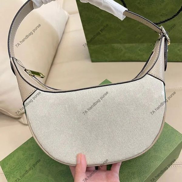 3A Bolso de diseñador Bolsos de mano para mujer Bolsos de hombro de la mejor calidad Lujo 658551 Mujeres Marcas clásicas Bolso de mujer Lienzo de cuero Tipo de luna Monederos de hombro de moda