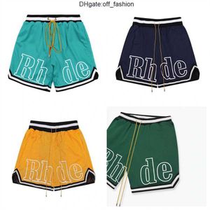 3A Designer mannen RH limited rhude shorts zomer zwemmen korte knielengte hiphop high street sport training strandbroek heren elastische taille Z047