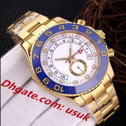 3A Factory Herenhorloges automatisch goud mechanisch horloge 44 mm roterende keramische ring automatisch opwindmechanisme 316L stalen horlogeband287j