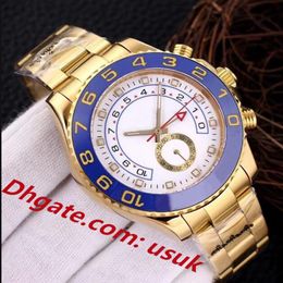 3A Factory Herenhorloges automatisch goud mechanisch horloge 44 mm roterende keramische ring automatisch opwindmechanisme 316L stalen horlogeband305j