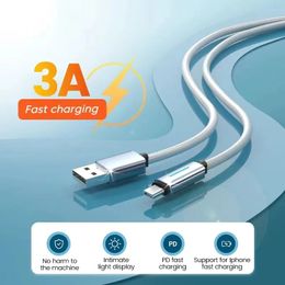 3A Snel opladen USB Type C-kabel Micro USB C Snel opladen datakabel Opladersnoer voor Samsung Oneplus Xaiomi LG Android
