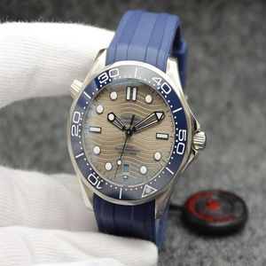 3a Mens For Professional Sea Watch Mouvement automatique Ocean Diver 42mm Lunette en céramique Master Designer Rubber Watches295l