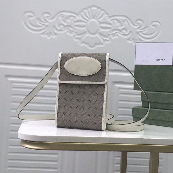 3A Calidad Diseñador Bolsa Mujer Venta al por mayor Ophidia Mini Bolsas Cartera de caballo Correa de cuero Beige / Ébano Lona Titular de la tarjeta de crédito Teléfono celular Bolsillo Moneda Pasaporte Caso 625