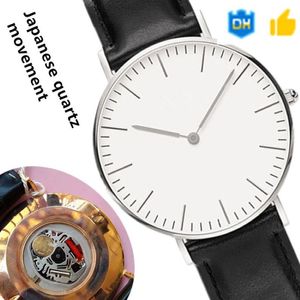 3AA dw Reloj de oro rosa de la más alta calidad para hombres de 40 mm y mujeres de 36 mm pareja de acero inoxidable 3AMT pulsera impermeable Montede fashion Da251O