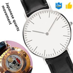 3AA dw Hoogste kwaliteit rose gouden horloge mannen 40mm en vrouwen 36mm paar roestvrij staal 3AMT waterdichte armband Montede mode Da254b