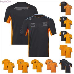 3brj Polos pour hommes F1 Formule 1 T-shirt à manches courtes Nouveau produit Costume de course d'équipe T-shirt à col rond Style fan Polo pour jeunes pouvant être personnalisable