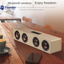 3C -oprichter Wooden Wireless Bluetooth -luidspreker Home Computer Mobiele telefoon TV -kaartinvoegingsapparatuur Nieuw 2024 Dropshipping