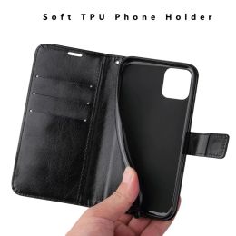 Case de portefeuille de poche 3Card pour xiaomi 12 mi 12S 11 10 11t 10t Pro Lite 5G 11i 9 9t 8 6x A3 A2 Play Magnetic Flip Cover Stand Cas