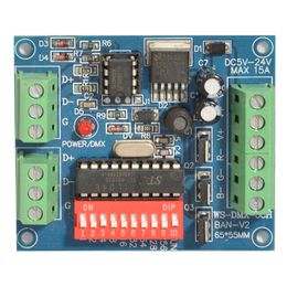 Pilote de décodeur de contrôleur 3CH Easy dmx512 - Module de bande RVB Nœud de vidage WS-DMX-3CH-BAN-V1