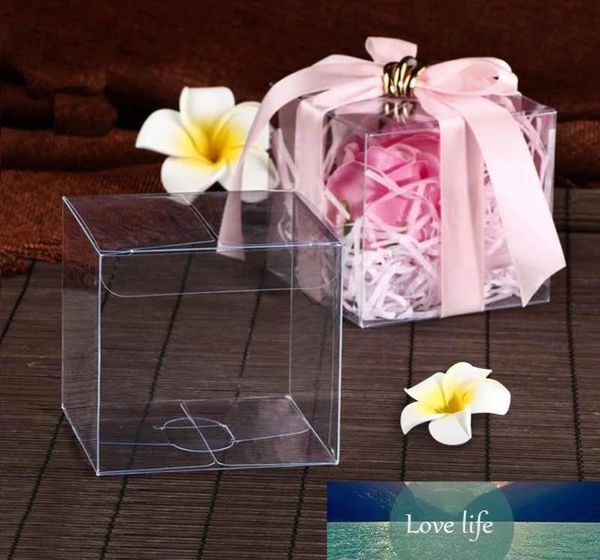 3cm à 10cm boîte transparente carrée 20pcs boîte-cadeau de jouet support de faveur de mariage transparent boîtes de bonbons au chocolat événement sacs de bonbons sucrés 1550663