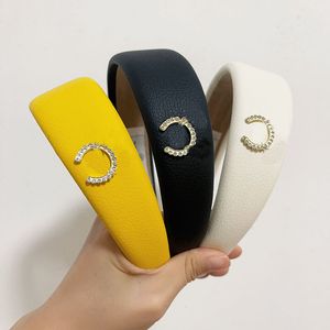 Diademas anudadas cruzadas con letras de 3 colores, abalorio Retro Vintage para mujer, aro para el pelo de borde ancho, diademas Vintage, accesorios