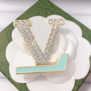 3Colors Designer Brand LETTER BROOCHES CROOCHES 18K Gold Gold Rimestone Jewelry Brooch Pin Pin Vogue Men Womens 2024 Marier de Noël Consieur Gift