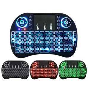 3Couleurs 2.4g English Air Souris Télécommande Mini RII I8 Clavier sans fil Touch du clavier sans fil pour Smart Android TV Coffret Tablet PC