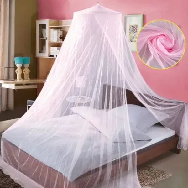 3Colors Summer Elgant Hung Dome Mosquito Net pour lit double lit polyester tissu maison chambre bébé adultes suspendus décor 240508